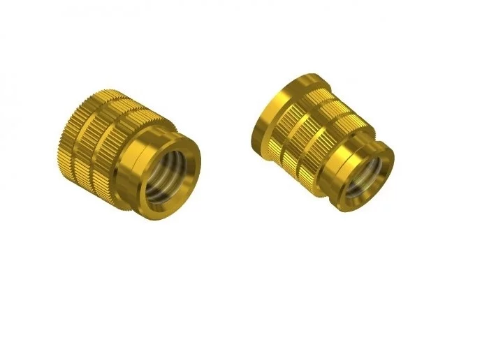 THREADED INSERTS FOR PLASTIC WITH ASSEMBLY BY PRESSURE USP_HSP