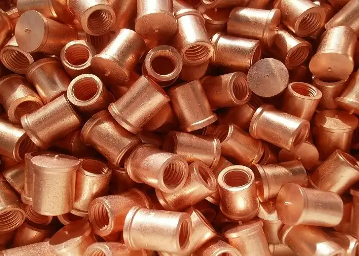 Threaded Welding Bushing (IT Type) in Copper-Plated Steel 4.8