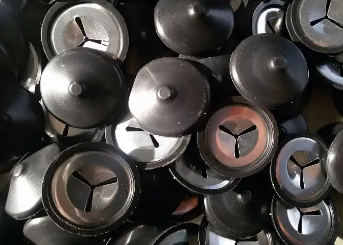 Washer with Plastic Cap for Welding Pins