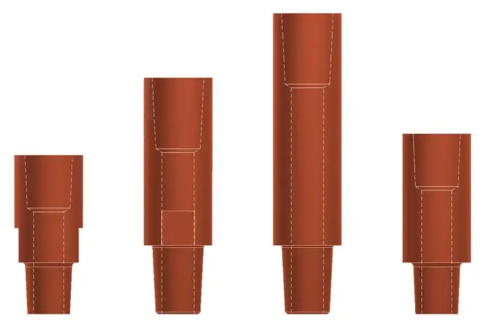 Technical Drawing: Extension in Copper Electrode